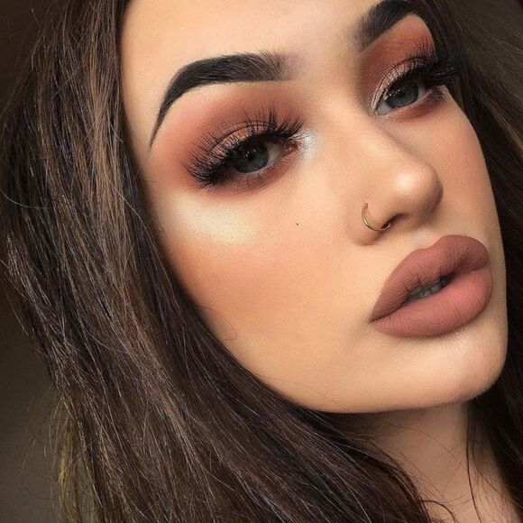 Too Faced Liquid Plumping Matte Lipstick Makin Moves (Deep Nude Rosey Brown) - Picture 6 of 17